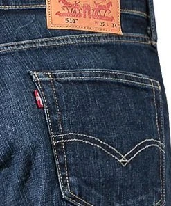 Levi's® 511 Slim Fit blau 04511/0709 Jeans 511, Baumwoll-Stretch 5oz, Dunkelblau -Biam Jeans Verkäufe 179671 norm3