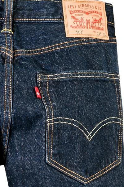 Levi's® 501 Original Fit onewash 00501/0101 Jeans 501, Baumwolle, Dunkelblau 4 Levi's® 501 Original Fit onewash 00501/0101 Jeans 501, Baumwolle, Dunkelblau – Bild 4