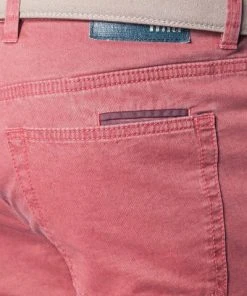 HILTL Jeans Kurt 75633/62800/84 Contemporary Fit, Baumwoll-Stretch, Granat meliert, Rot -Biam Jeans Verkäufe 233618 norm4