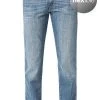 Wrangler Jeans Texas Stretch Worn Broke W12137X Slim Fit, Baumwoll-Stretch, Jeansblau