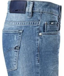 GAS Jeans-Shorts 370097/030879/WK22 Slim Fit, Baumwoll-Stretch 12oz, Blau, Denim blue -Biam Jeans Verkäufe 282015 norm3