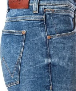 Wrangler Jeans Larston Slim T. green W18S99029 Slim Fit, Baumwoll-Stretch, Blau -Biam Jeans Verkäufe 282199 norm3