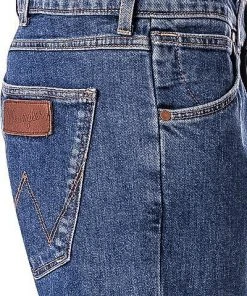 Wrangler Jeans Grensboro darkstone W15Q23090 Jeans Greensboro, Baumwoll-Stretch, Saphirblau -Biam Jeans Verkäufe 287178 norm3