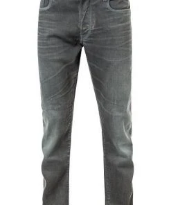 G-STAR Jeans 3 Slim 51001-7863/3143 Jeans 3301, Slim Fit, Baumwoll-Stretch, Grau