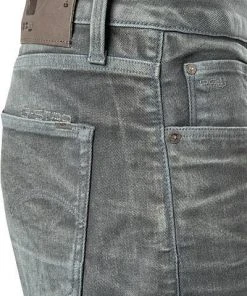 G-STAR Jeans 3 Slim 51001-7863/3143 Jeans 3301, Slim Fit, Baumwoll-Stretch, Grau -Biam Jeans Verkäufe 291189 norm3