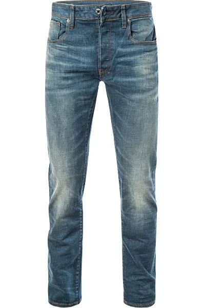 G-STAR Jeans 3 Slim 51001-9118/071 Jeans 3301, Slim Fit, Baumwoll-Stretch, Mittelblau, Blau 1 G-STAR Jeans 3 Slim 51001-9118/071 Jeans 3301, Slim Fit, Baumwoll-Stretch, Mittelblau, Blau
