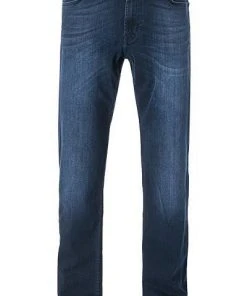 7 for all mankind Jeans Standard blau SMNR460AI Regular Fit, Baumwolle T400®, Indigo