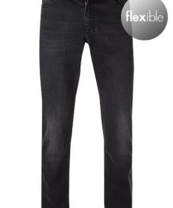 BOSS Jeans Delaware BC-P 50389662/008 Slim Fit, Baumwoll-Stretch, Schwarz