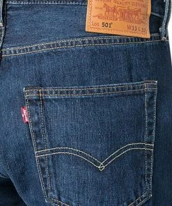 Levi's® 501 Original Fit sponge st 00501/2698 Jeans 501, Baumwoll-Stretch, Dunkelblau -Biam Jeans Verkäufe 299793 norm3
