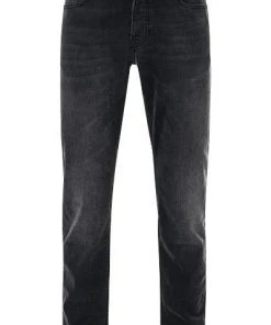 BOSS Jeans Taber 50389630/008 Tapered Fit, Baumwoll-Stretch, Dunkelgrau, Anthrazit