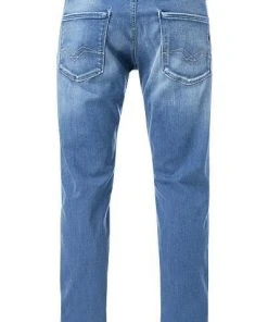 Replay Jeans Anbass M914Y.000.661350/010 Slim Fit, Baumwoll-Stretch 11,5oz, Mittelblau, Blau -Biam Jeans Verkäufe 313396 norm2