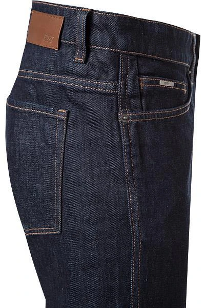 BOSS Jeans Delaware 50400062/410 Slim Fit, Baumwoll-Stretch, Dunkelblau, Marine 3 BOSS Jeans Delaware 50400062/410 Slim Fit, Baumwoll-Stretch, Dunkelblau, Marine – Bild 3