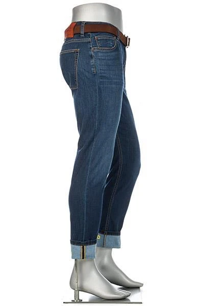 Alberto Bike Alberto Slim Fit Speed-Ds Coolmax 67582560/890 Jeans Bike, Baumwoll-Stretch Coolmax® 9oz, Mittelblau, Dunkelblau 2 Alberto Bike Alberto Slim Fit Speed-Ds Coolmax 67582560/890 Jeans Bike, Baumwoll-Stretch Coolmax® 9oz, Mittelblau, Dunkelblau – Bild 2