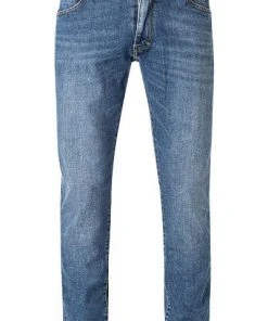 Wrangler Jeans Larstone blue fire W18SV777W Slim Tapered, Baumwoll-Stretch, Mittelblau