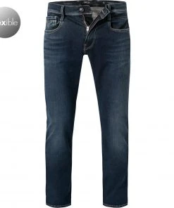 Replay Jeans Anbass M914Y. 000.661 04D/007 Slim Fit, Baumwoll-Stretch 11,5 oz, Indigo, Dunkelblau