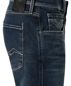 Replay Jeans Anbass M914Y. 000.661 04D/007 Slim Fit, Baumwoll-Stretch 11,5 oz, Indigo, Dunkelblau -Biam Jeans Verkäufe 334110 norm3