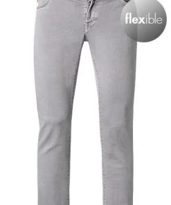 tramarossa 21UB52407/LEONARDO SLIM/G125/0500/M01 Jeans Leonardo, Slim Fit, Baumwoll-Stretch, Hellgrau