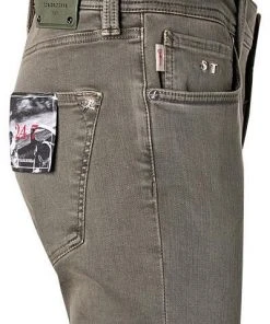tramarossa 21UB52407/LEONARDO SLIM/G125/0299/M01 Jeans Leonardo, Slim Fit, Baumwoll-Stretch, Khaki -Biam Jeans Verkäufe 335313 norm4