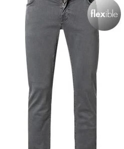tramarossa 21UB52407/LEONARDO SLIM/G125/0785/M01 Jeans Leonardo, Slim Fit, Baumwoll-Stretch, Stahlgrau