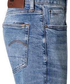 G-STAR Jeans 3 Slim 51001-B631/A817 Jeans 3301, Slim Fit, Baumwoll-Stretch, Mittelblau, Blau -Biam Jeans Verkäufe 335499 norm3