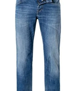 Pepe Jeans Kingston Zip PM200143HB3/000 Relaxed Fit, Baumwoll-Stretch, Mittelblau