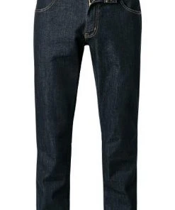 Wrangler Jeans Texas Slim Dark Rinse W12SP690A Slim Fit, Baumwoll-Stretch, Nachtblau