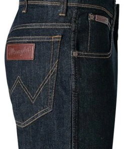 Wrangler Jeans Texas Slim Dark Rinse W12SP690A Slim Fit, Baumwoll-Stretch, Nachtblau -Biam Jeans Verkäufe 339763 norm3