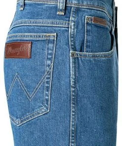 Wrangler Jeans Texas Best Rocks W121HR36B Straight Fit, Baumwoll-Stretch, Blau -Biam Jeans Verkäufe 339766 norm3
