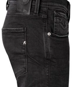 Replay Jeans Anbass M914.000.661 E01/098 Slim Fit, Baumwoll-Stretch11,5oz, Schwarz -Biam Jeans Verkäufe 339957 norm3