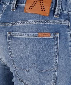 Alberto Regular Fit Pipe DS 64571978/860 Jeans Pipe, Baumwolle T400® 9oz, Blau -Biam Jeans Verkäufe 342360 norm6