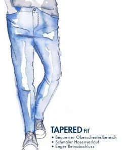 Pepe Jeans Stanley PM201705GS7/000 Taper Fit, Baumwoll-Stretch 23oz, Denimblau -Biam Jeans Verkäufe 343947 norm4