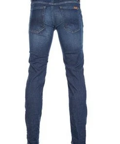 Alberto Regular Fit Pipe DS 64571978/890 Jeans Pipe, Baumwolle T400® 9oz, Dunkelblau -Biam Jeans Verkäufe 345313 norm3