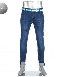 Alberto Bike Slim Fit Speed D Eco 67582980/880 Jeans Bike, Bio Baumwoll-Stretch 11oz, Blau