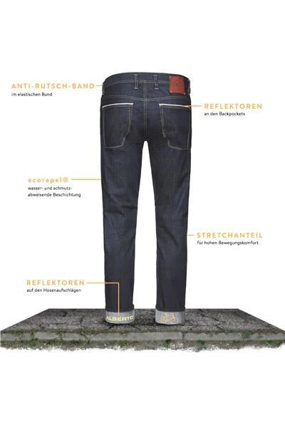 Alberto Bike Slim Fit Speed D Eco 67582980/880 Jeans Bike, Bio Baumwoll-Stretch 11oz, Blau 9 Alberto Bike Slim Fit Speed D Eco 67582980/880 Jeans Bike, Bio Baumwoll-Stretch 11oz, Blau – Bild 9