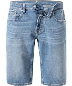 7 for all mankind Shorts hellblau JSZ2A500HL Jeansshorts, Regular Fit, Baumwoll-Stretch
