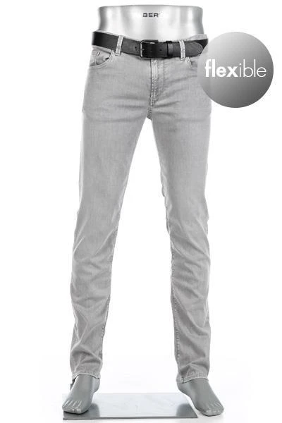 Alberto Regular Fit Pipe DS 64571978/960 Jeans Pipe, Baumwolle T400® 9oz, Hellgrau, Grau 2 Alberto Regular Fit Pipe DS 64571978/960 Jeans Pipe, Baumwolle T400® 9oz, Hellgrau, Grau – Bild 2