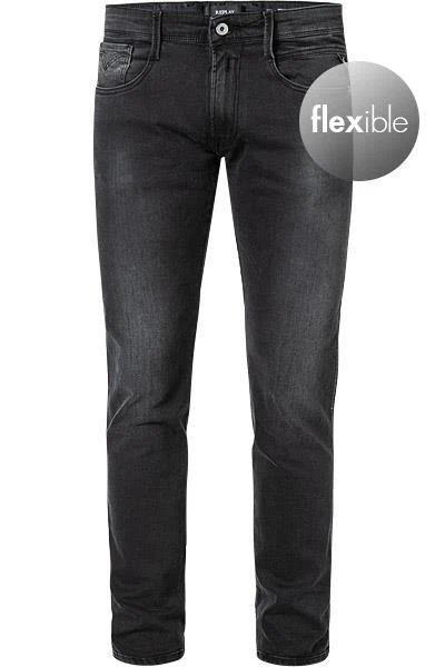 Replay Jeans Anbass M914.000.103 C36/097 Slim Fit, Baumwoll-Stretch 11oz, Dunkelgrau 1 Replay Jeans Anbass M914.000.103 C36/097 Slim Fit, Baumwoll-Stretch 11oz, Dunkelgrau