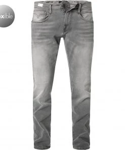 Replay Jeans Anbass M914Y.000.661 A12/096 Slim Fit, Baumwoll-Stretch 11,5oz, Grau