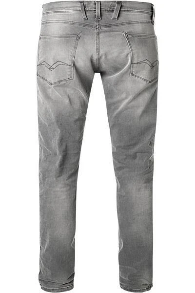 Replay Jeans Anbass M914Y.000.661 A12/096 Slim Fit, Baumwoll-Stretch 11,5oz, Grau 3 Replay Jeans Anbass M914Y.000.661 A12/096 Slim Fit, Baumwoll-Stretch 11,5oz, Grau – Bild 3