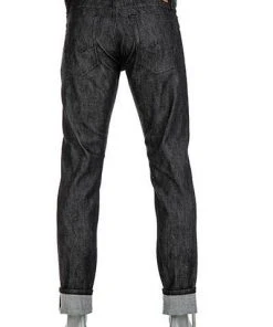 Alberto Tapered Fit Slipe Japan Denim 69471268/999 Jeans Slipe, Baumwoll-Stretch 11oz, Schwarz -Biam Jeans Verkäufe 352647 norm3