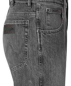 Wrangler Jeans Texas Dusty granite W121P416N Straight Fit, Baumwoll-Stretch, Grau -Biam Jeans Verkäufe 354333 norm3