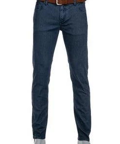 Alberto Tapered Fit Robin VelvetDenim 61871298/895 Jeans Robin, Baumwoll-Stretch 12oz, Navy