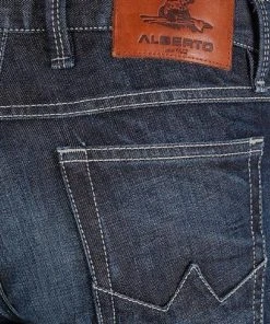 Alberto Tapered Fit Slipe Dry Indigo 68371274/895 Jeans Slipe, Baumwoll-Stretch 11oz, Navy -Biam Jeans Verkäufe 357490 norm6
