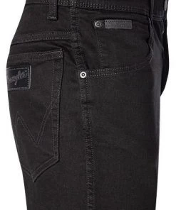 Wrangler Jeans Texas Slim black Valley W12SHP19A Slim Fit, Baumwoll-Stretch 13oz, Schwarz -Biam Jeans Verkäufe 361092 norm3