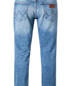 Wrangler Jeans Greensboro blue fever W15QQ8R Regular Straight, Baumwoll-Stretch 14,5oz, Blau -Biam Jeans Verkäufe 361094 norm2