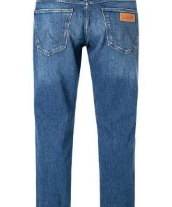 Wrangler Jeans Greensboro Hard Edge W15QJX246 Regular Straight, Baumwoll-Stretch 14,75oz, Denimblau -Biam Jeans Verkäufe 361096 norm2