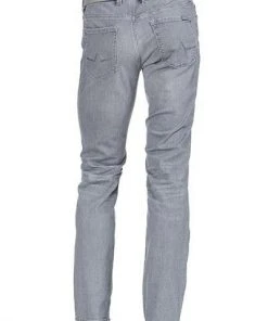 Alberto Regular Fit Pipe Denim 48071987/970 Jeans Pipe, Baumwoll-Stretch, Hellgrau -Biam Jeans Verkäufe 361394 norm3