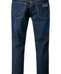 Wrangler Jeans Texas Slim Lucky Star W12SAO990 Slim Fit, Baumwoll-Stretch, Dunkelblau -Biam Jeans Verkäufe 361562 norm2