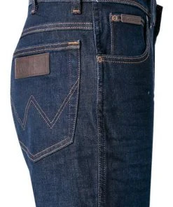 Wrangler Jeans Texas Slim Lucky Star W12SAO990 Slim Fit, Baumwoll-Stretch, Dunkelblau -Biam Jeans Verkäufe 361562 norm3
