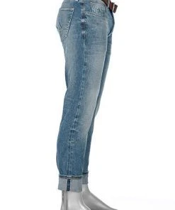 Alberto Tapered Fit Slipe Japan Denim 69491368/818 Jeans Slipe, Baumwoll-Stretch, Blau, Hellblau -Biam Jeans Verkäufe 361827 norm2